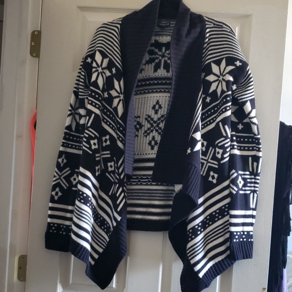 Women's Express Wool Cardigan Sweater Sz M